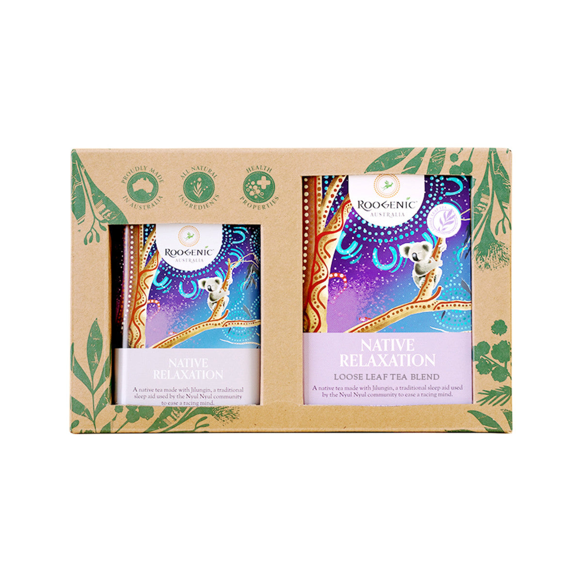 Roogenic Gift Box Native Relaxation Loose Leaf 55g with Tin