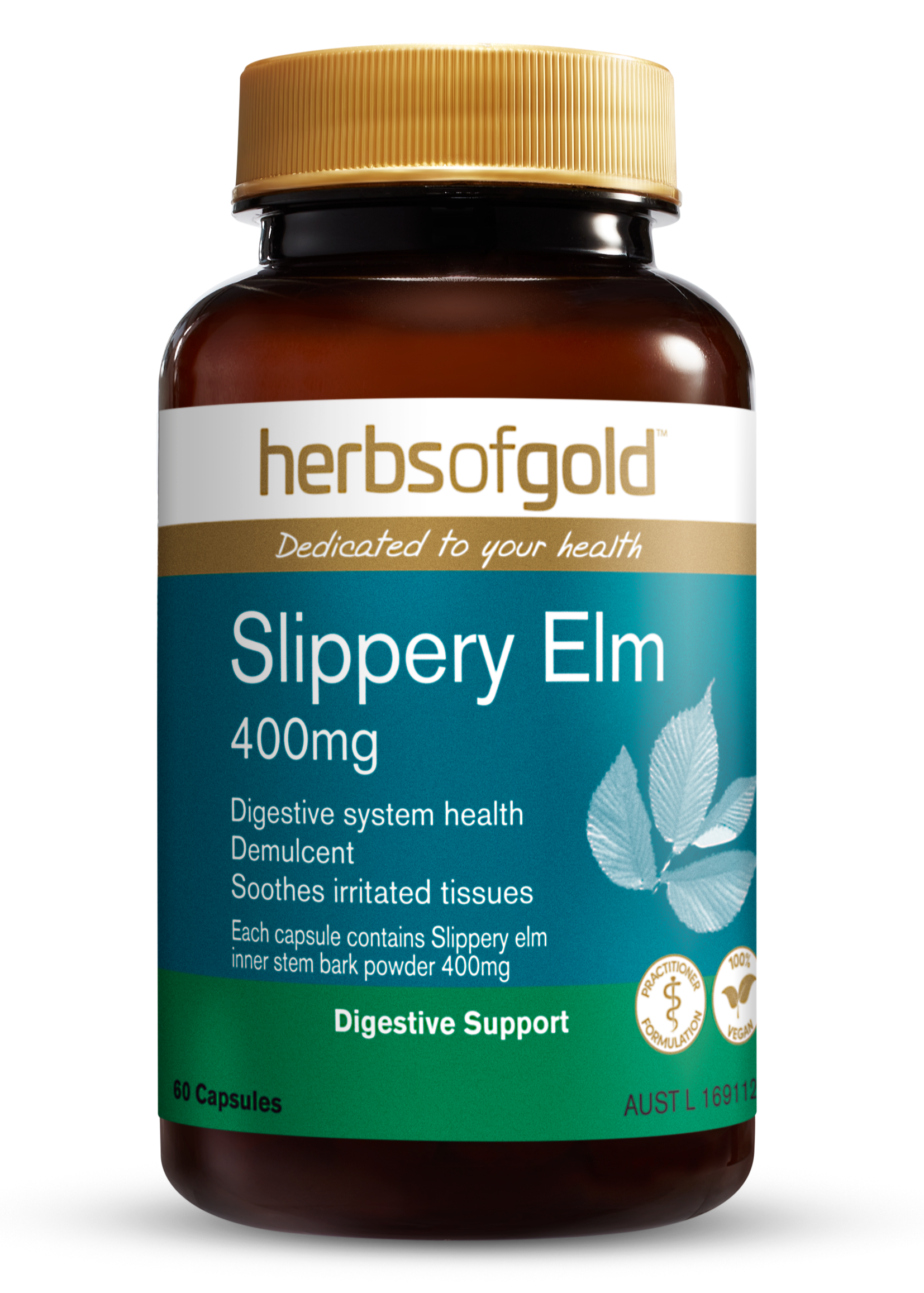 Herbs of Gold - Slippery Elm 400mg