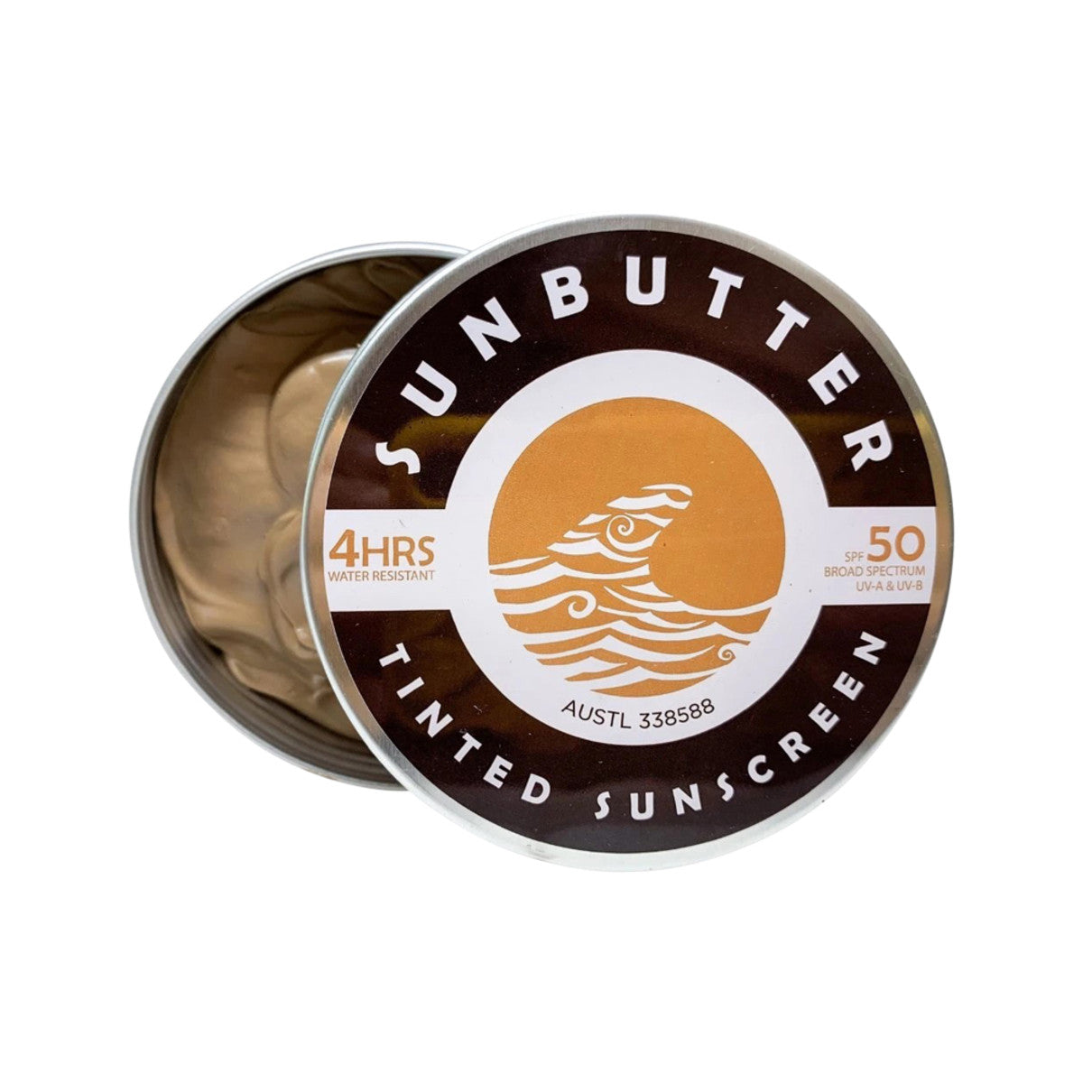 SunButter Skincare Sunscreen Tinted SPF 50 Tin 100g