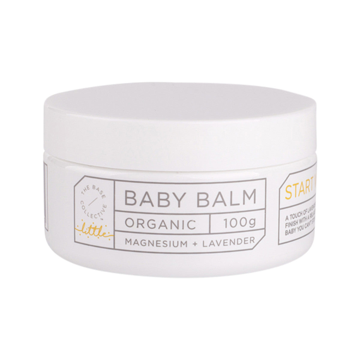 The Base Coll Little Org Baby Balm Magnesium Lavender 100g