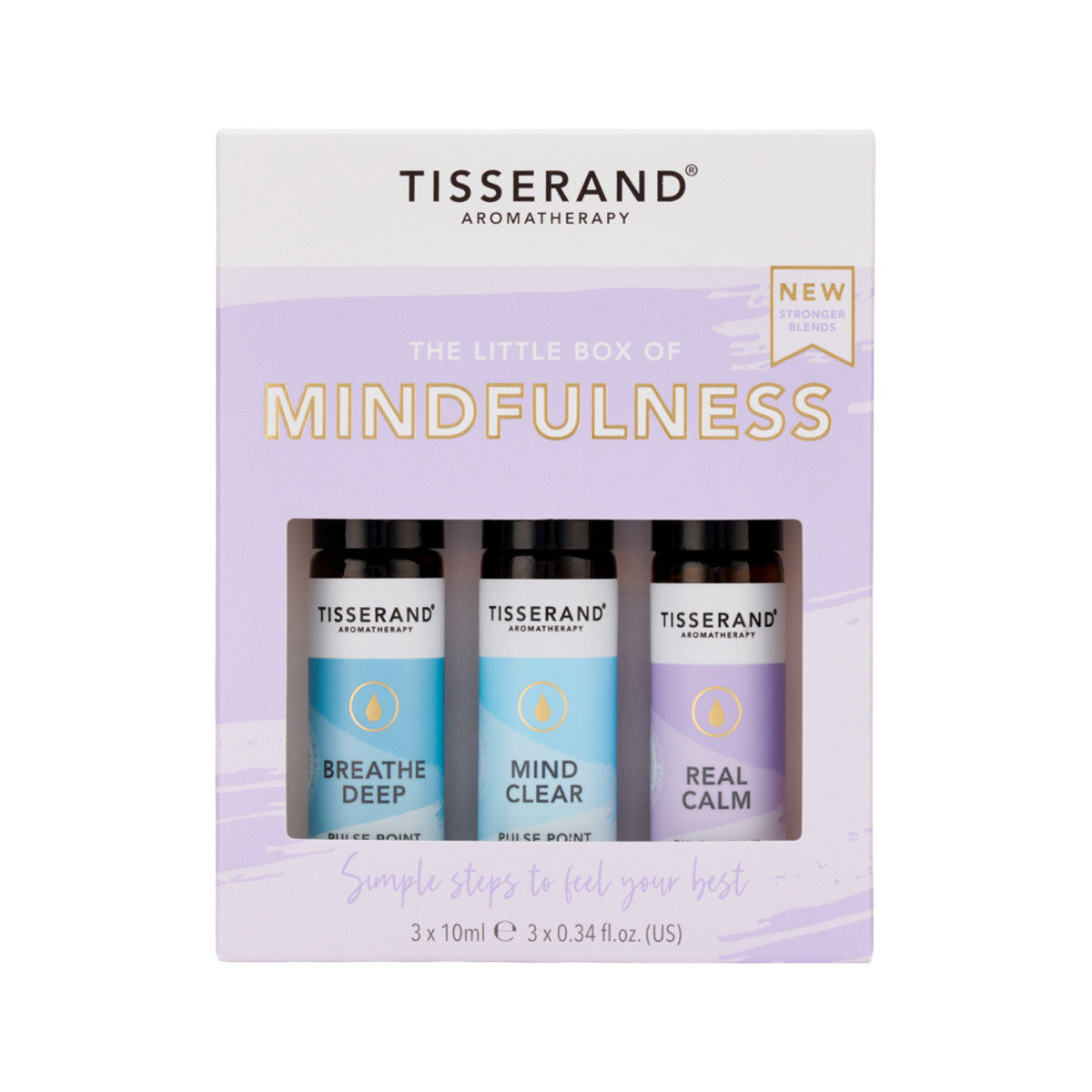 Tisserand Roller Ball Kit Little Box Mindfulness 10ml x 3 Pk