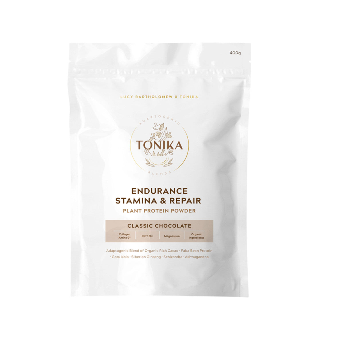 Tonika Plant Protein Endurance Stamina Repair Chocolate 400g