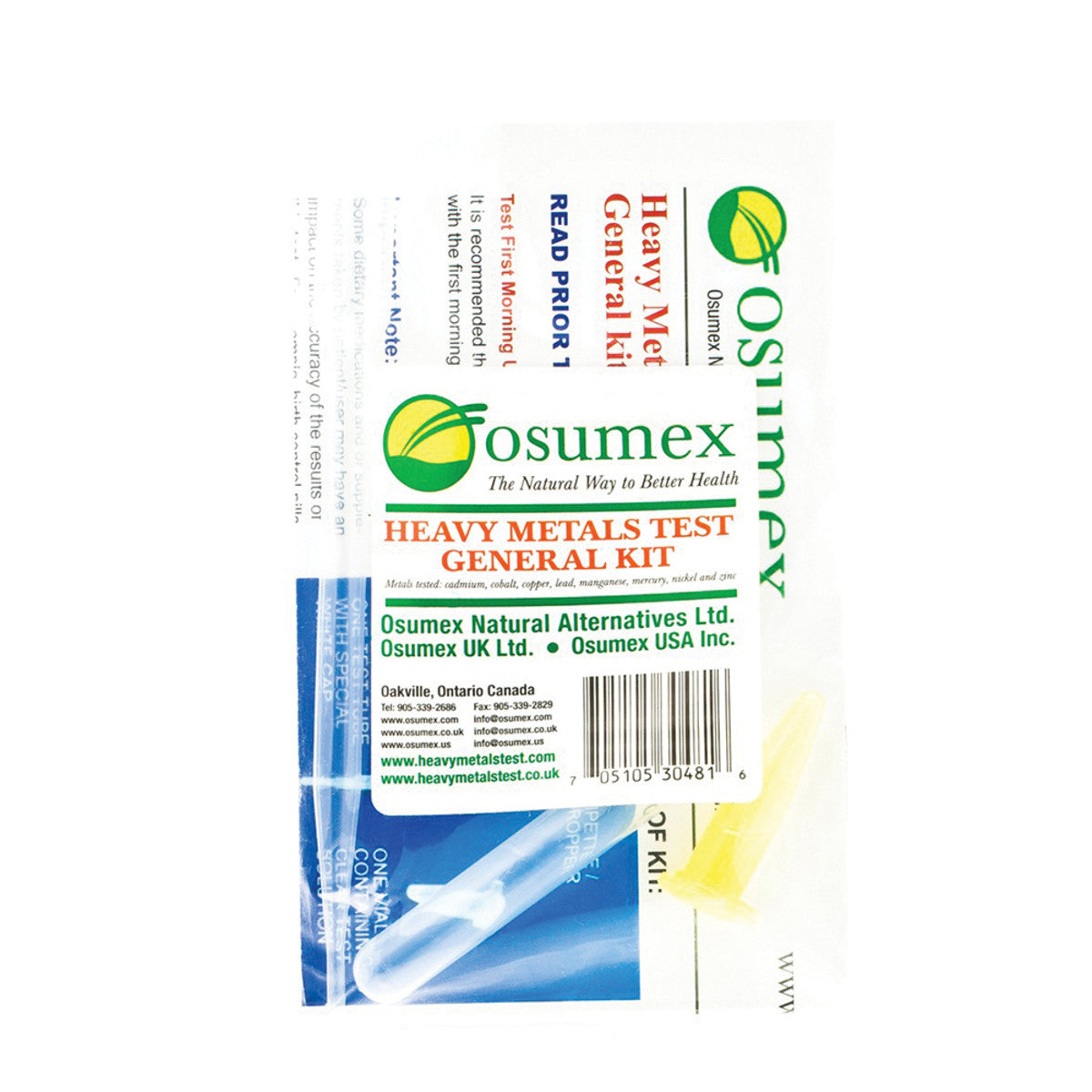 Trace Nutrients Osumex Test Kit Heavy Metal