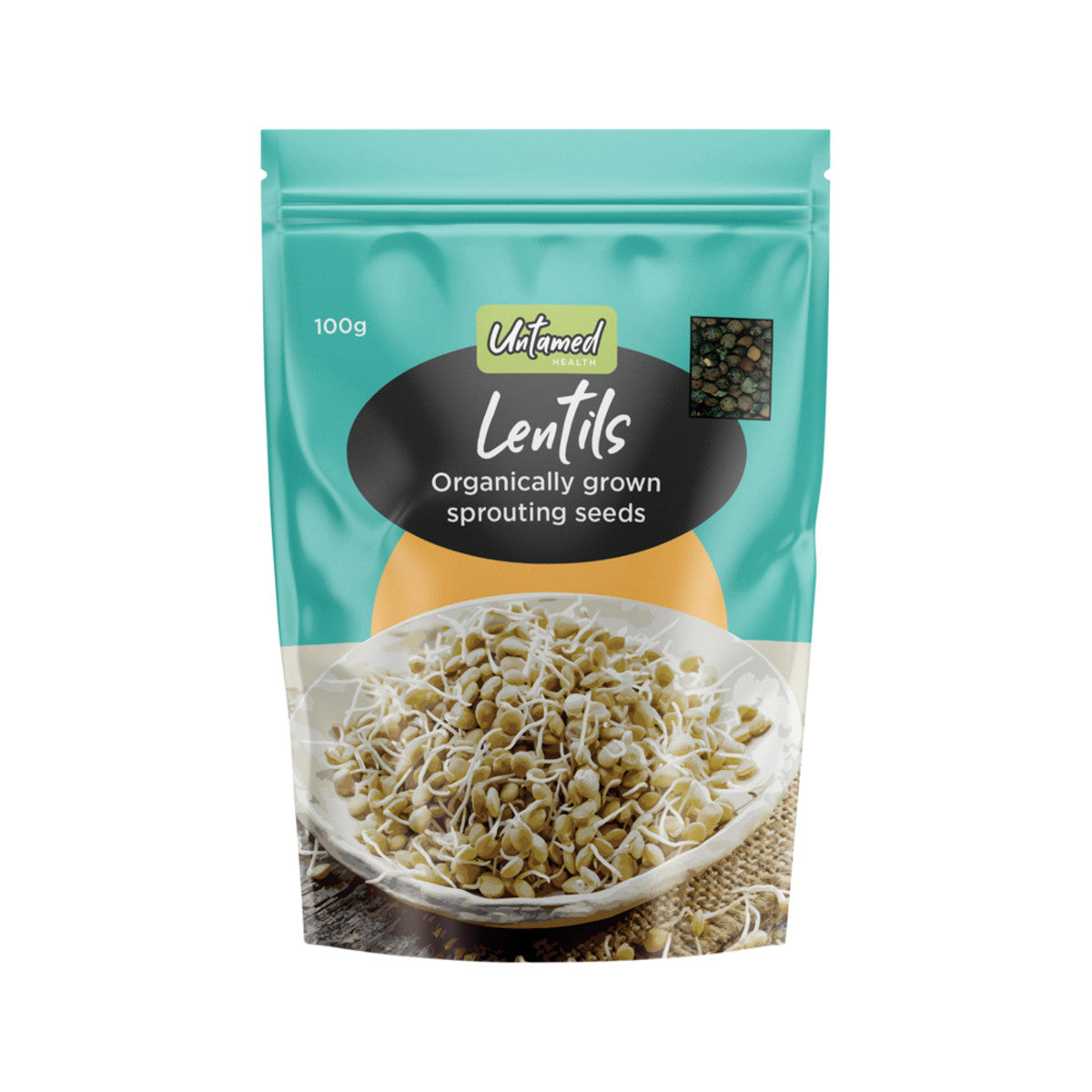 Untamed Health Sprouting Seeds Lentils 100g