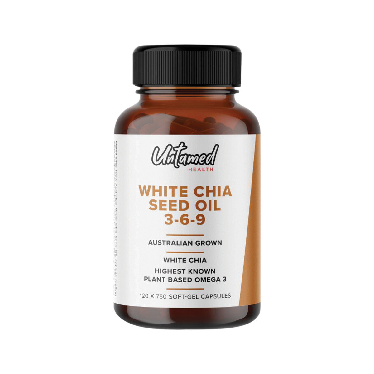 Untamed Health White Chia Seed Oil 369 120c