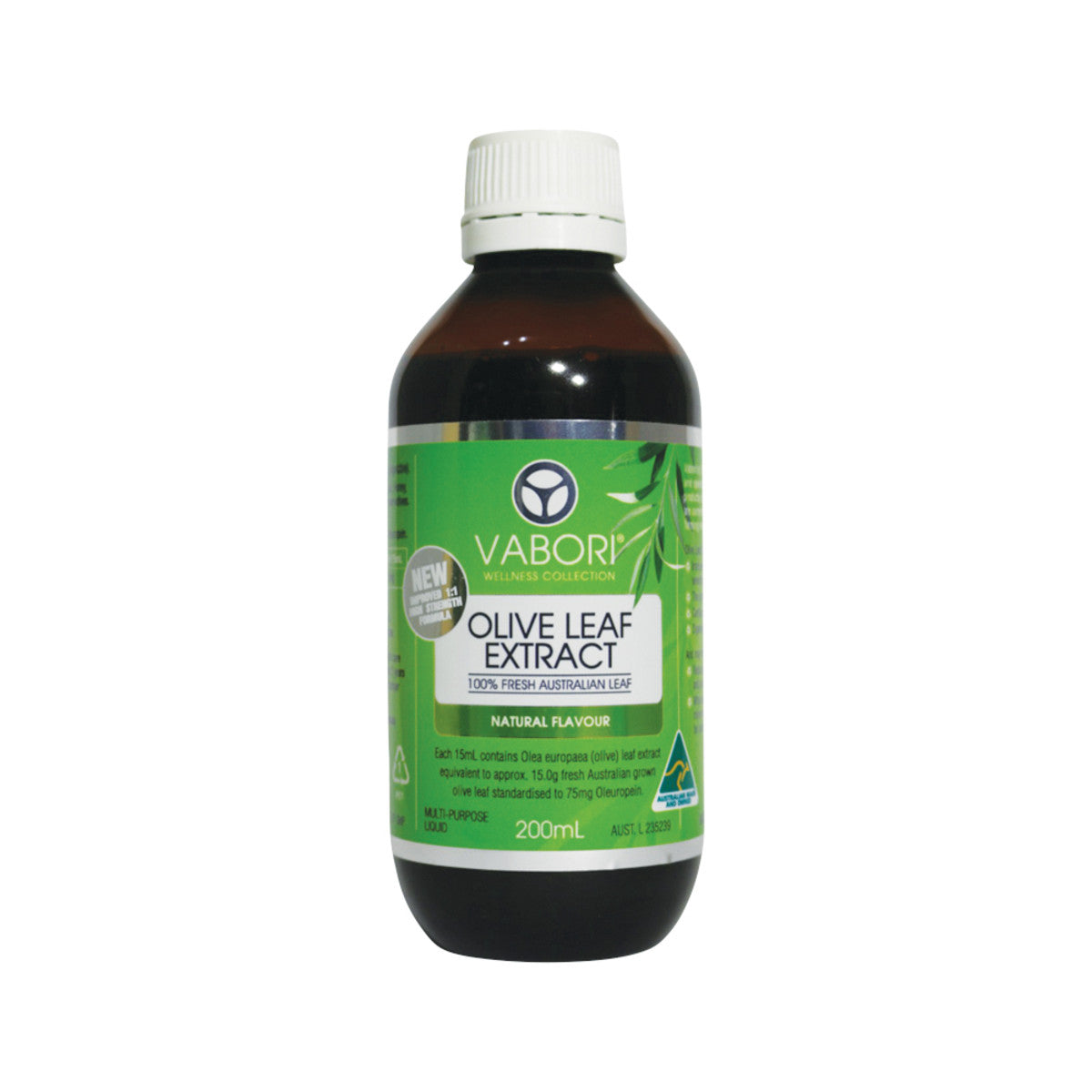 Vabori Olive Leaf Extract Natural 200ml
