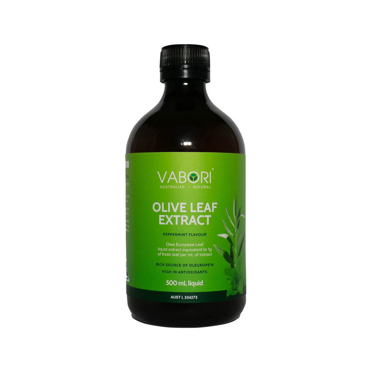 Vabori Olive Leaf Extract Peppermint 500ml