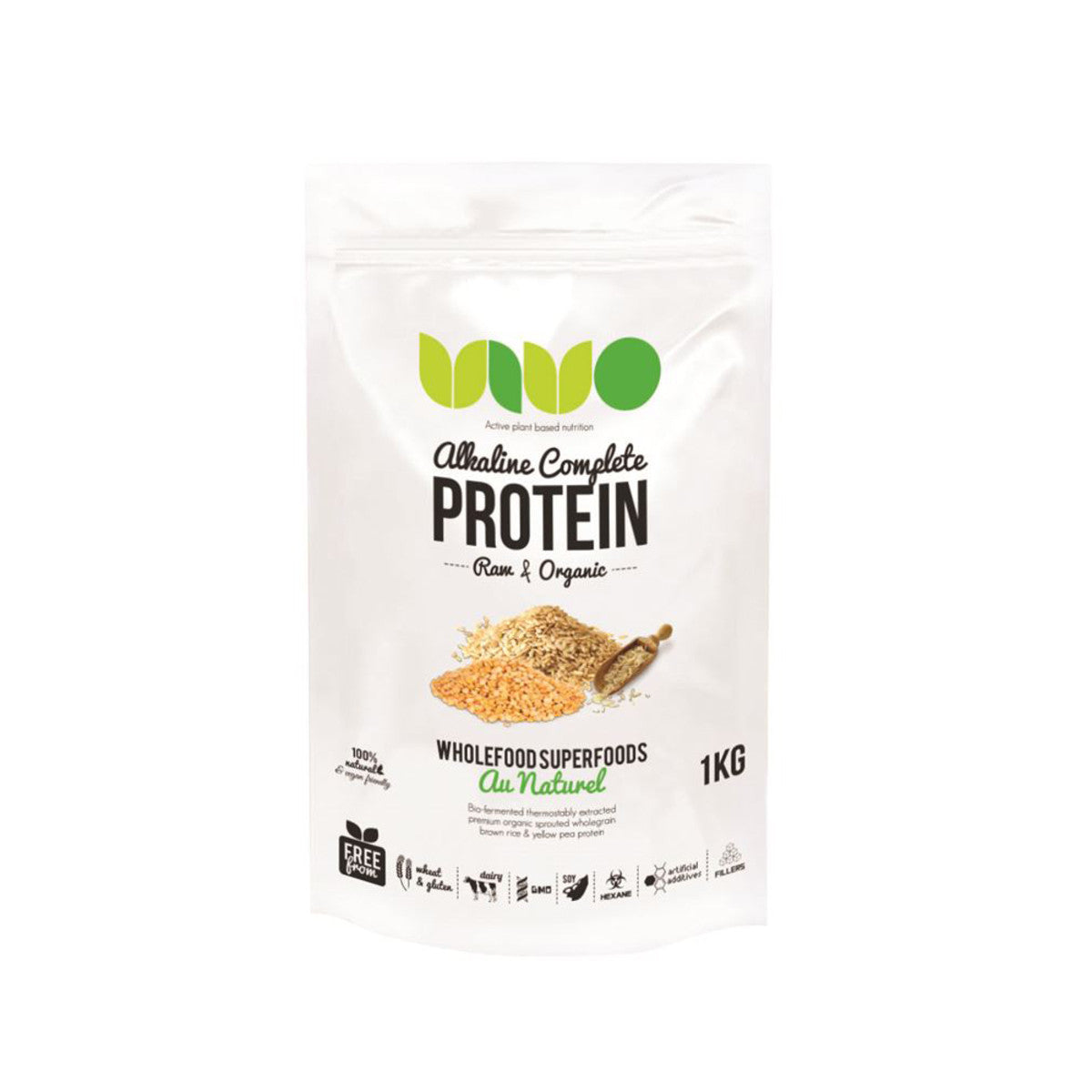Vivo Organic Raw Alkaline Complete Protein Au Naturel 1kg