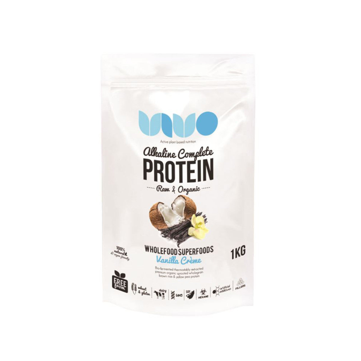 Vivo Organic Raw Alkaline Complte Protein Vanilla Creme 1kg