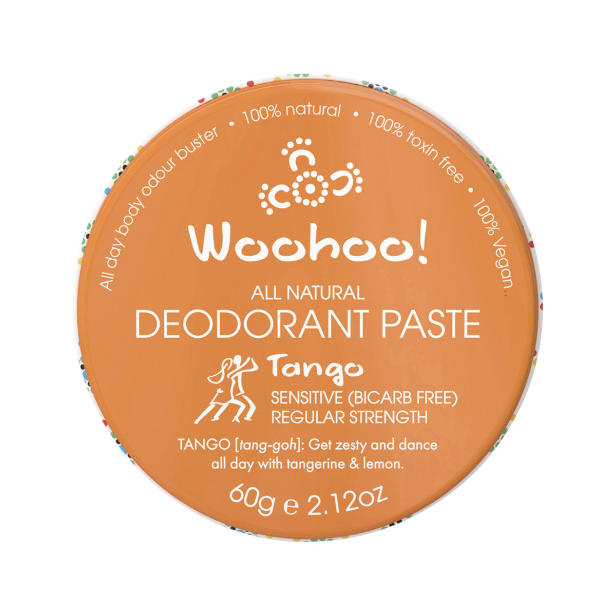 Woohoo Deodorant Paste Tango (Sensitive) Tin 60g