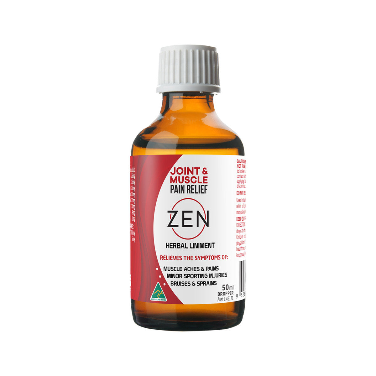 Zen Herbal Liniment (J and M Pain Relief) Dropper 50ml