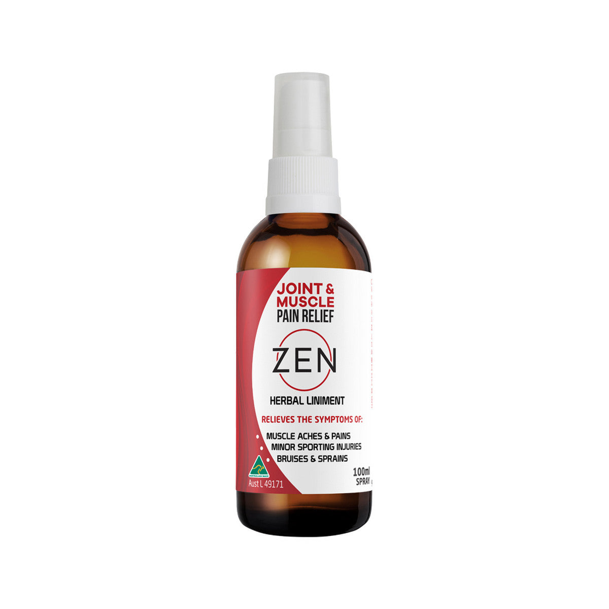 Zen Herbal Liniment (J and M Pain Relief) 100ml Spray