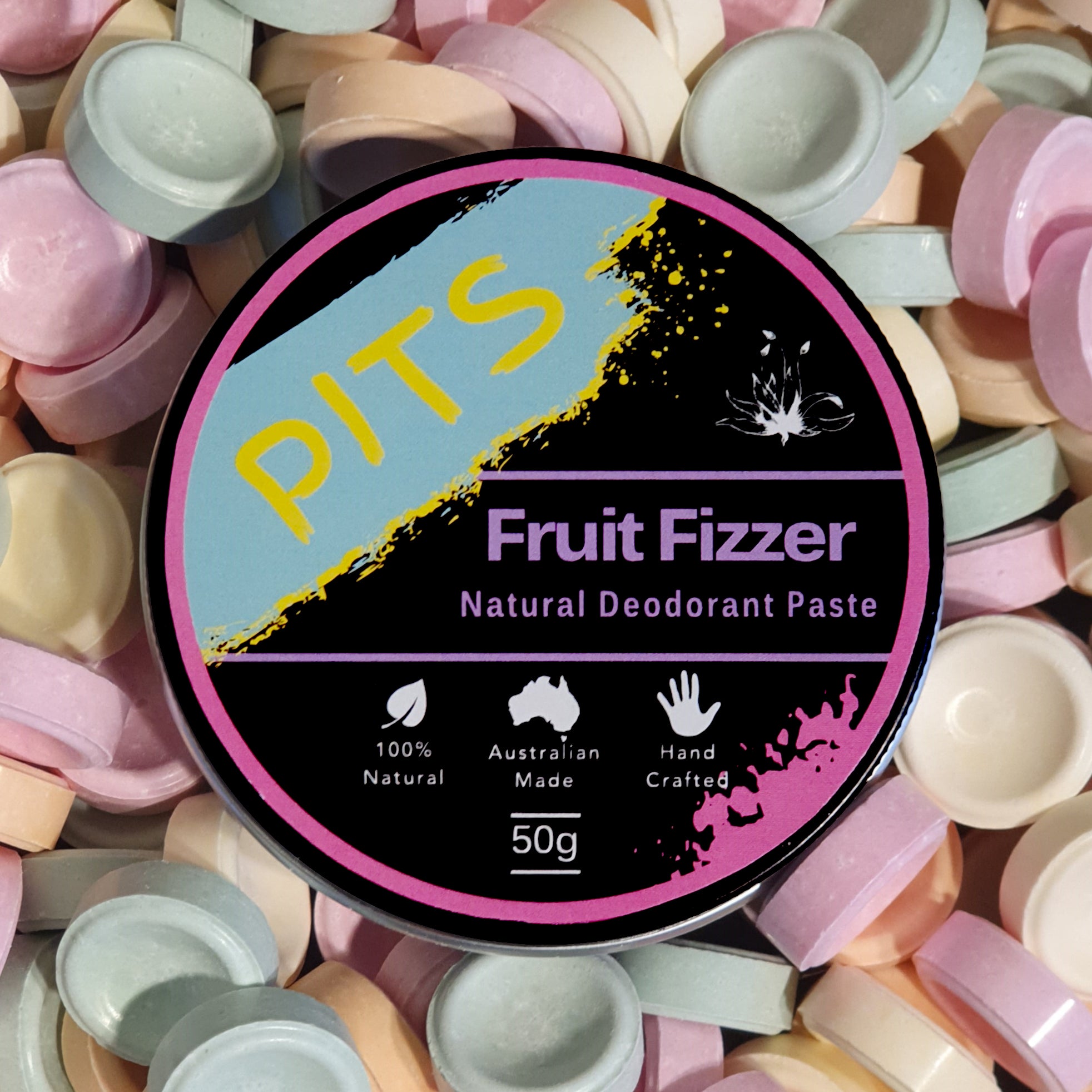 Aunty Amys - PITS Fruit Fizzer Natural Deodorant Paste