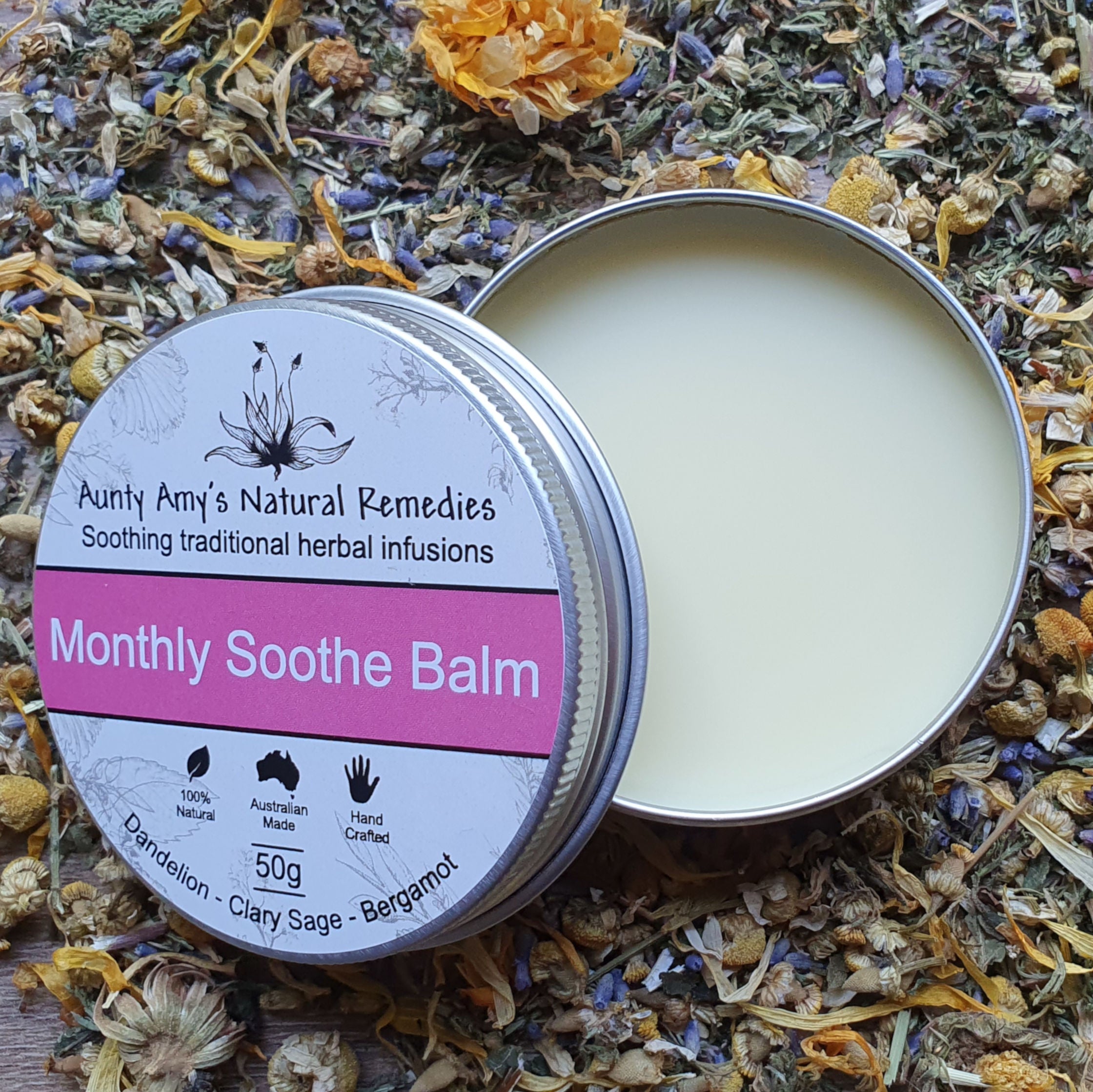 Aunty Amys - Natural Remedies Monthly Sooth Balm